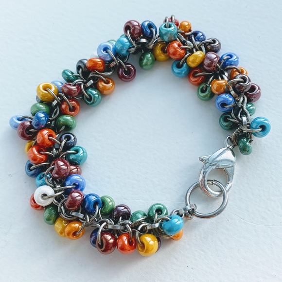 Beaded multicolour bracelet - Picture 4 of 5